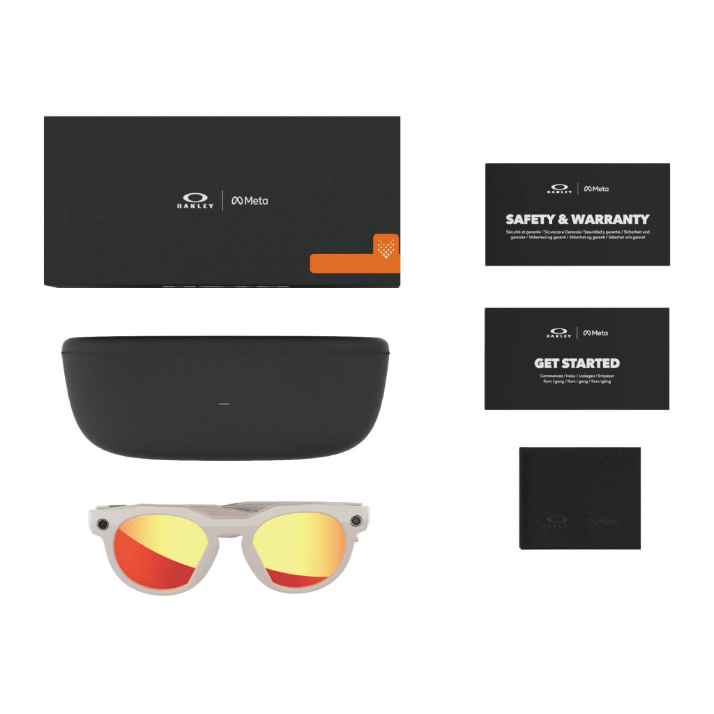 Oakley Meta HSTN Prizm Ruby Lenses - Warm Grey Frame