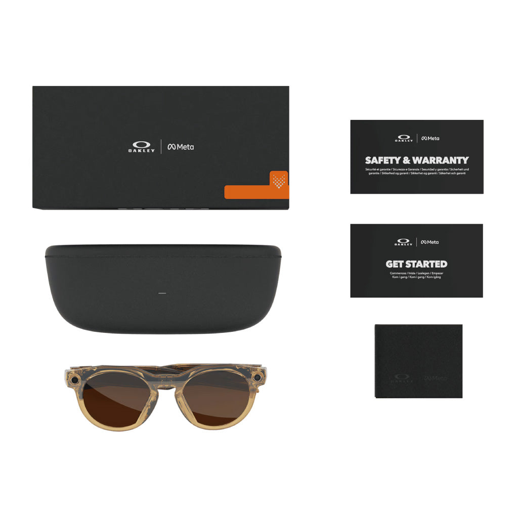 Oakley Meta HSTN Transitions Brown Lenses - Light Curry Frame