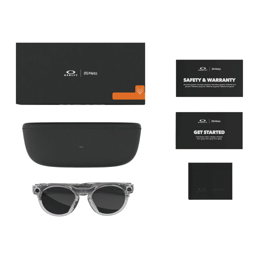 Oakley Meta HSTN Transitions Grey Lenses - Clear Frame