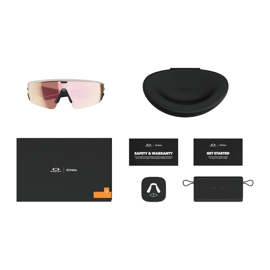 Oakley Meta Vanguard Prizm Rose Gold Lenses - White Frame