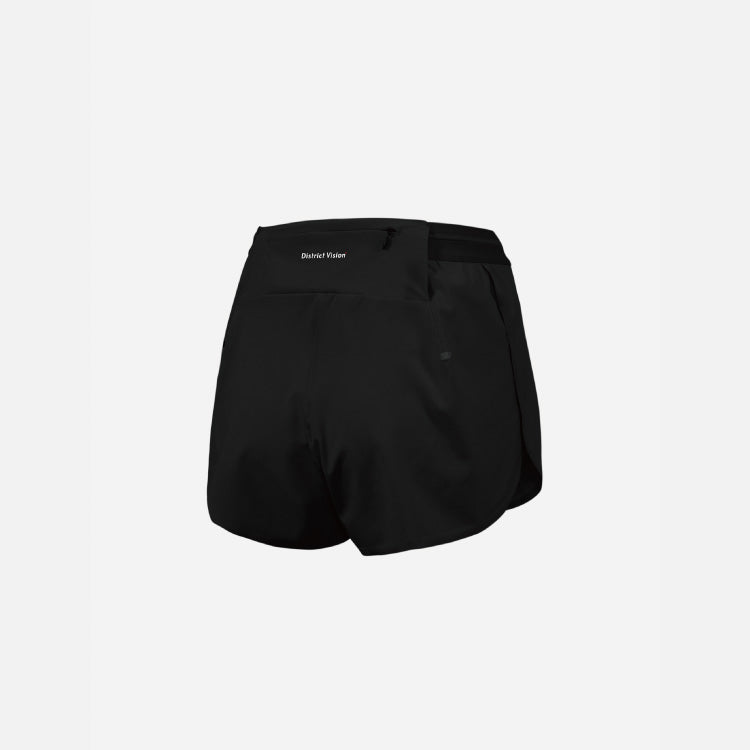 District Vision 3in Split Shorts - Black (W)