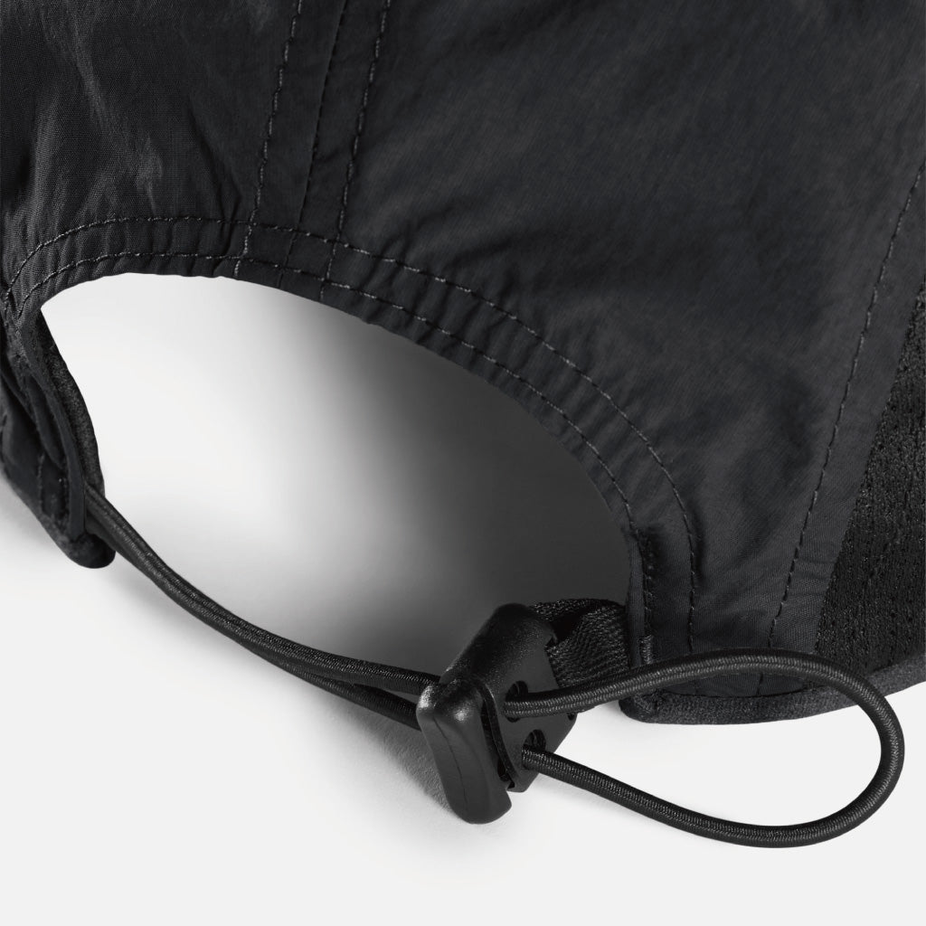 District Vision Performance Paneled Mesh Hat - Black