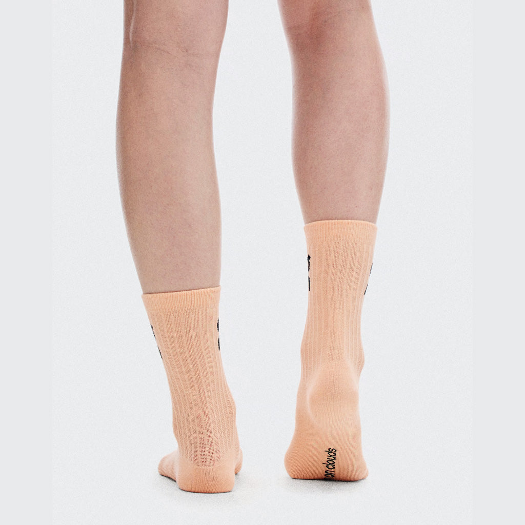On Logo Sock High 3P - Sherbet / Rhodonite