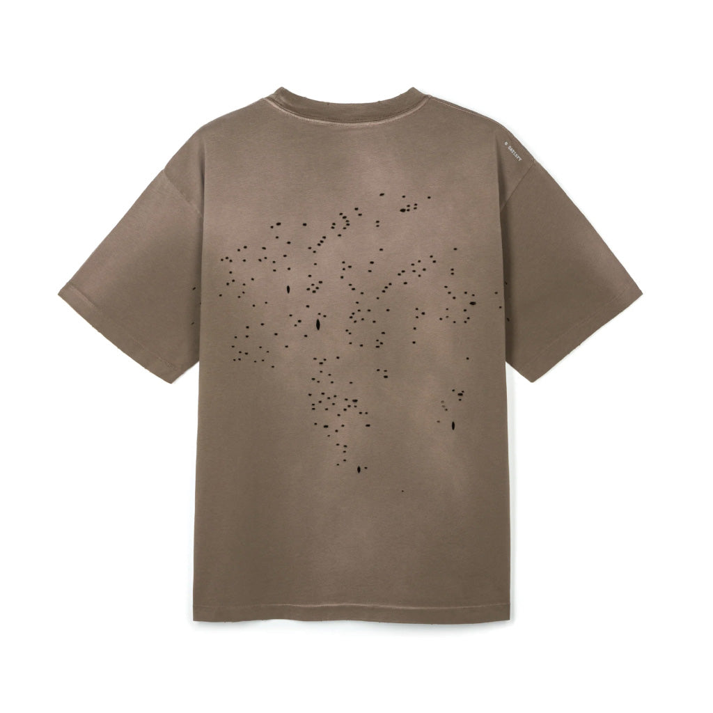 SATISFY MothTech™ T‑Shirt - Sun Bleached Rain Drum Wa