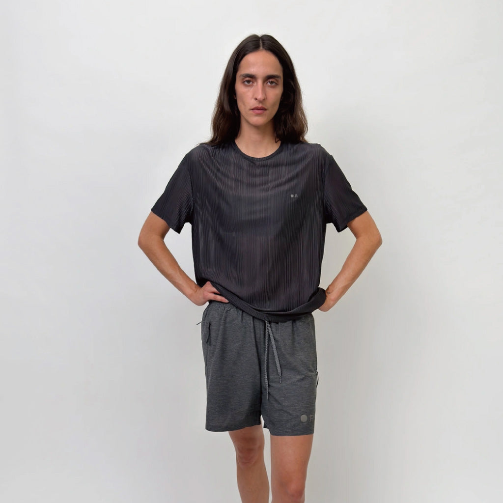 Optimistic Runners Glossy T-Shirt - Black