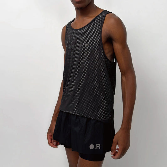Optimistic Runners Layered Shorts - Black