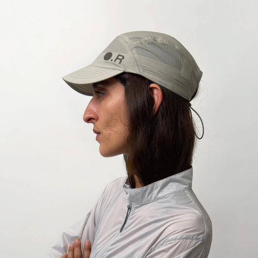 Optimistic Runners OR Nylon Cap - Light Grey