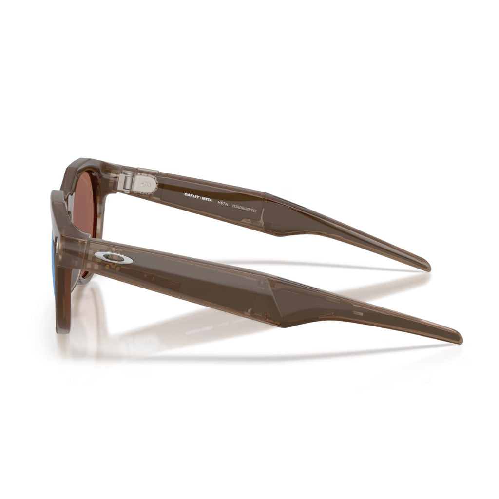 Oakley Meta HSTN Prizm Deep Water Polarized Lenses - Brown Smoke Frame
