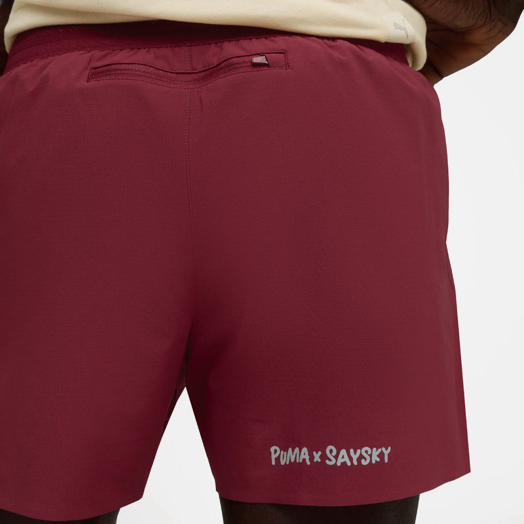 PUMA x SAYSKY Running Shorts - Team Regal Red