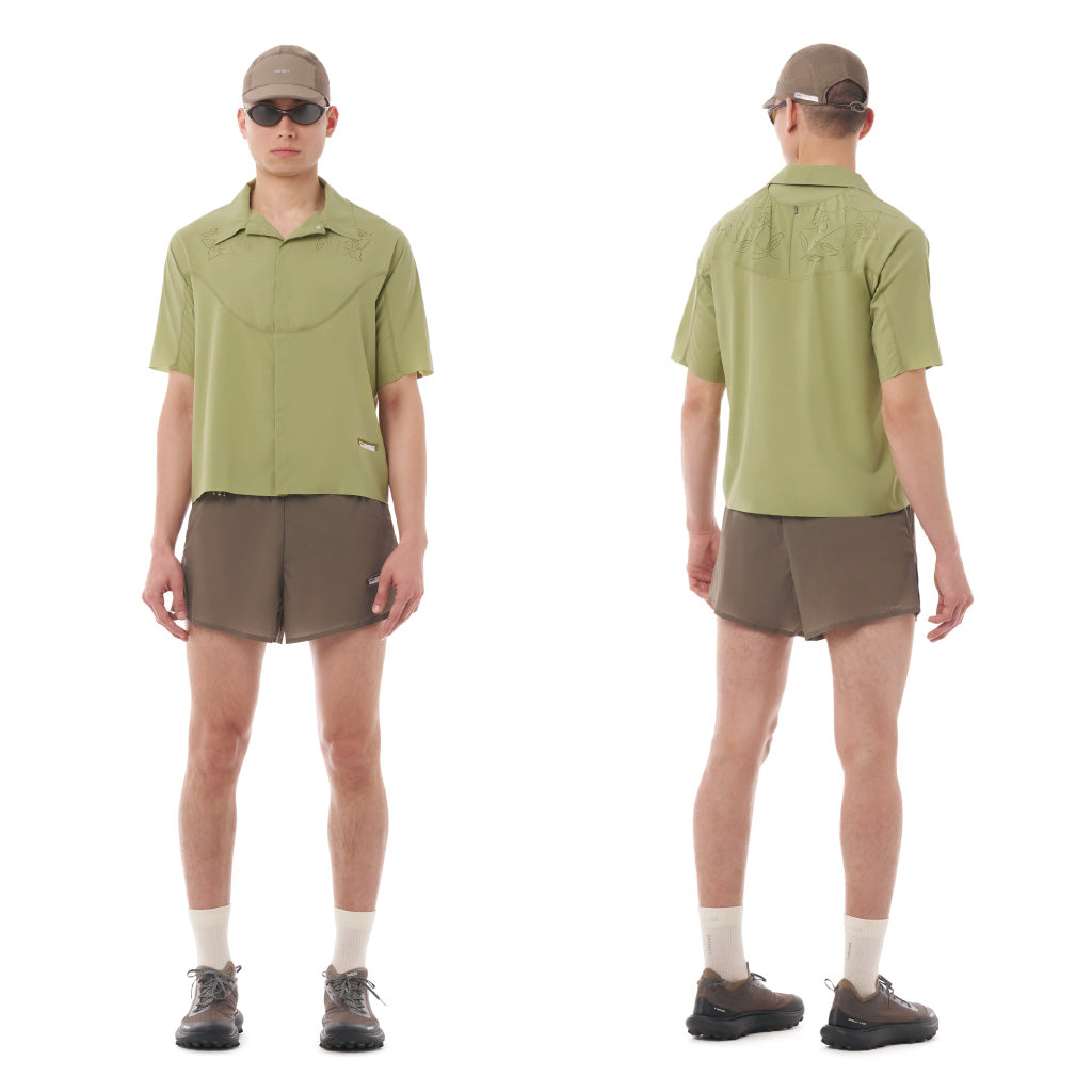 SATISFY AmbientWarp™ River Shirt Short Sleeves - Cedar PERF