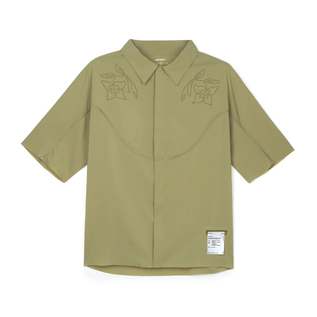 SATISFY AmbientWarp™ River Shirt Short Sleeves - Cedar PERF