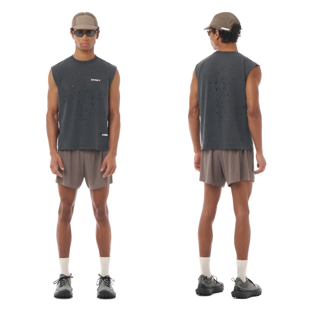 SATISFY MothTech™ Muscle Tee - Aged Black SAB