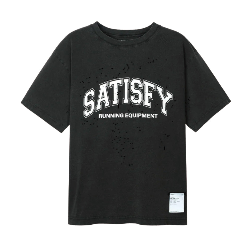 SATISFY MothTech™ T‑Shirt - Aged Black SAC