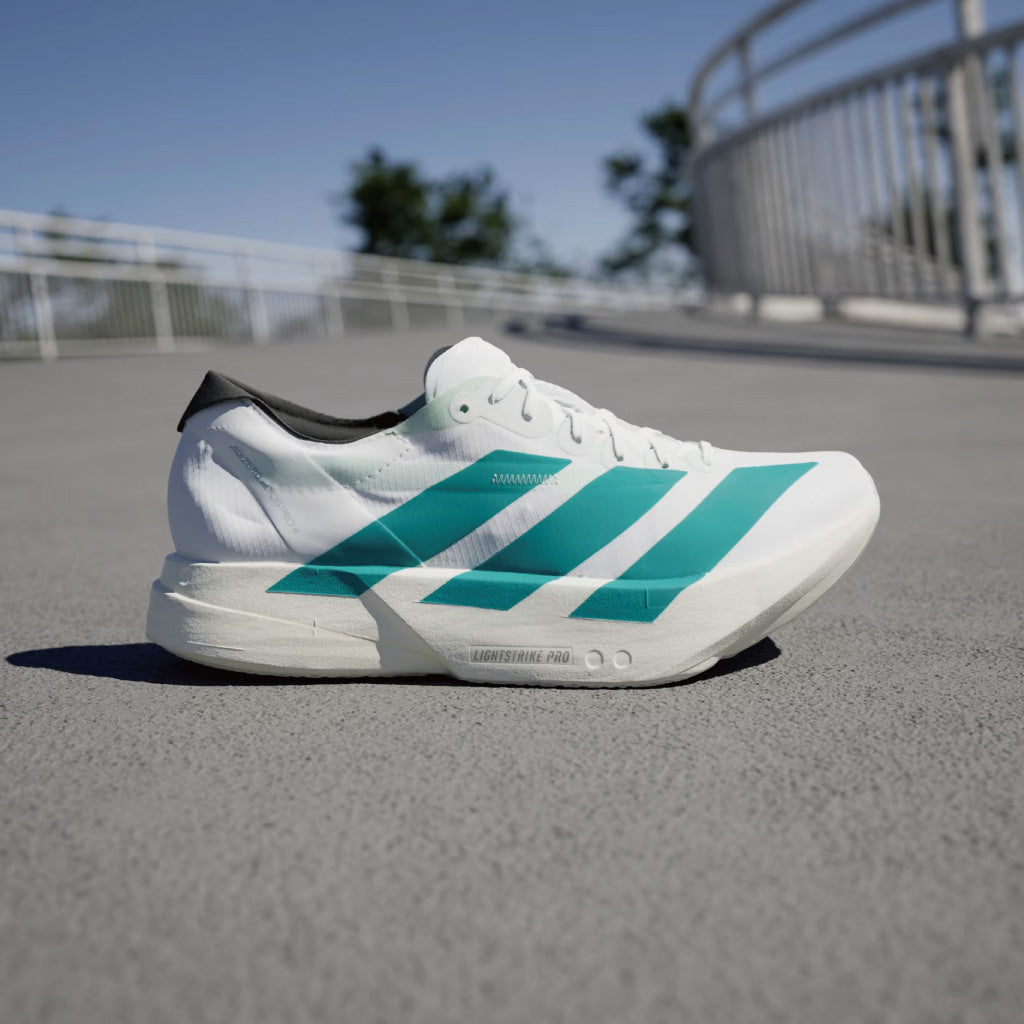 adidas ADIZERO ADIOS PRO 4 - Cloud White / Pure Teal (M)