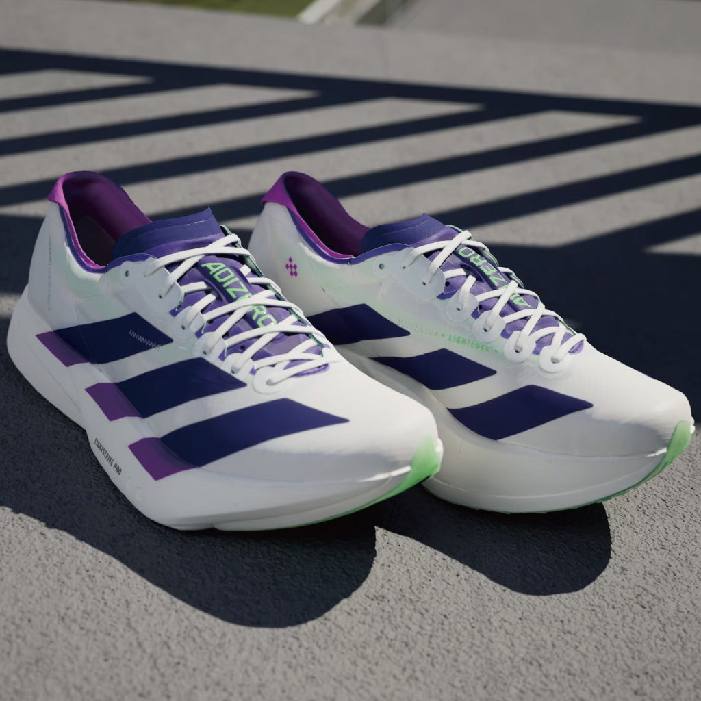 adidas ADIZERO EVO SL - Cloud White / Collegiate Purple (W)