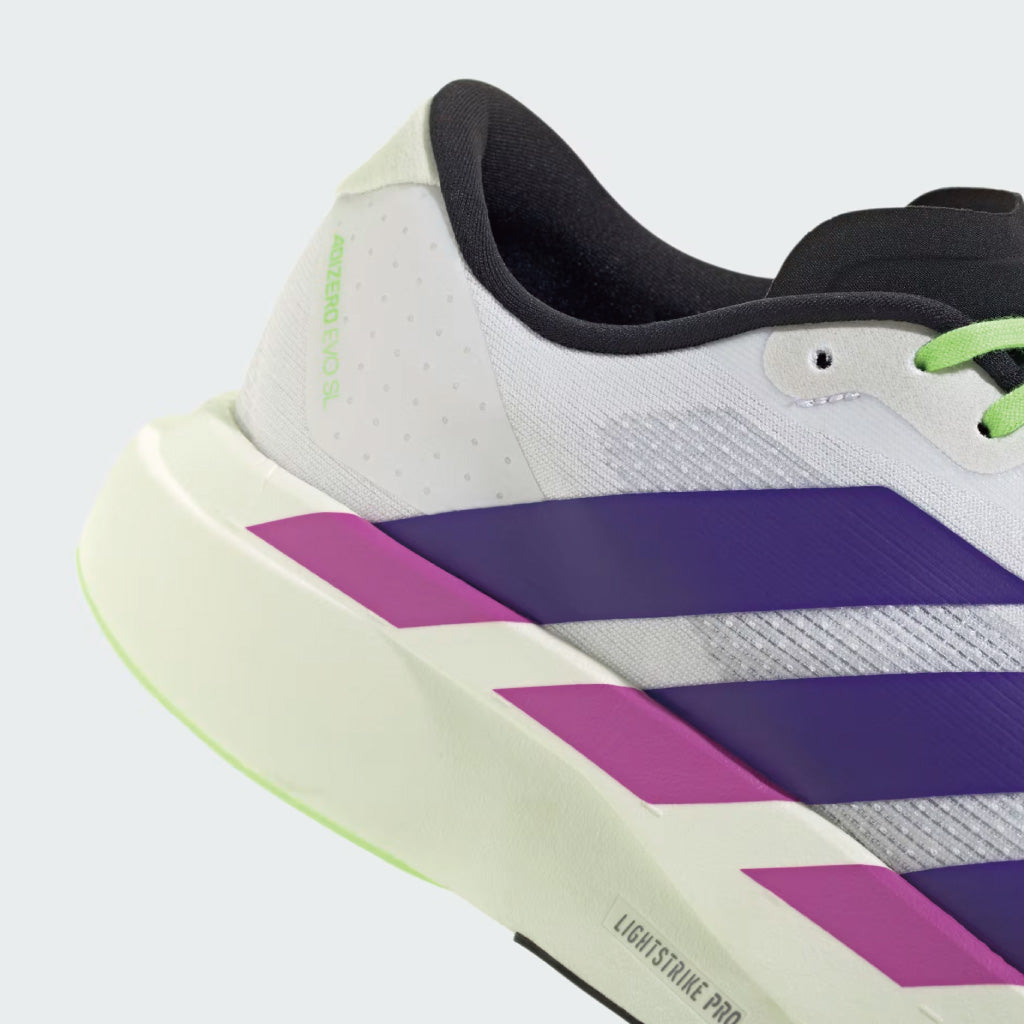adidas ADIZERO EVO SL - Cloud White / Collegiate Purple (M)