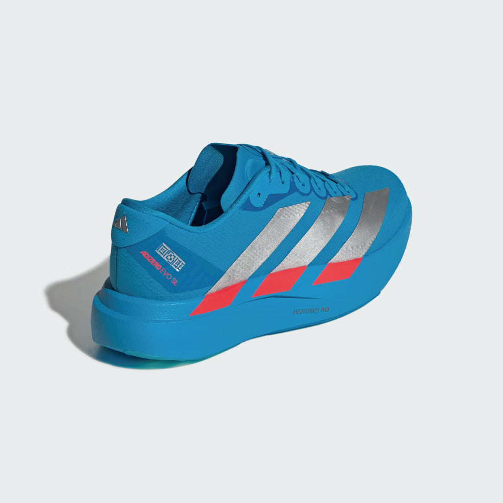 adidas ADIZERO EVO SL WOVEN - Solar Blue / Silver Metallic (M)