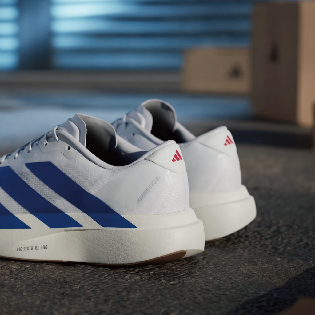 adidas ADIZERO EVO SL - Cloud White / Royal Blue (M)