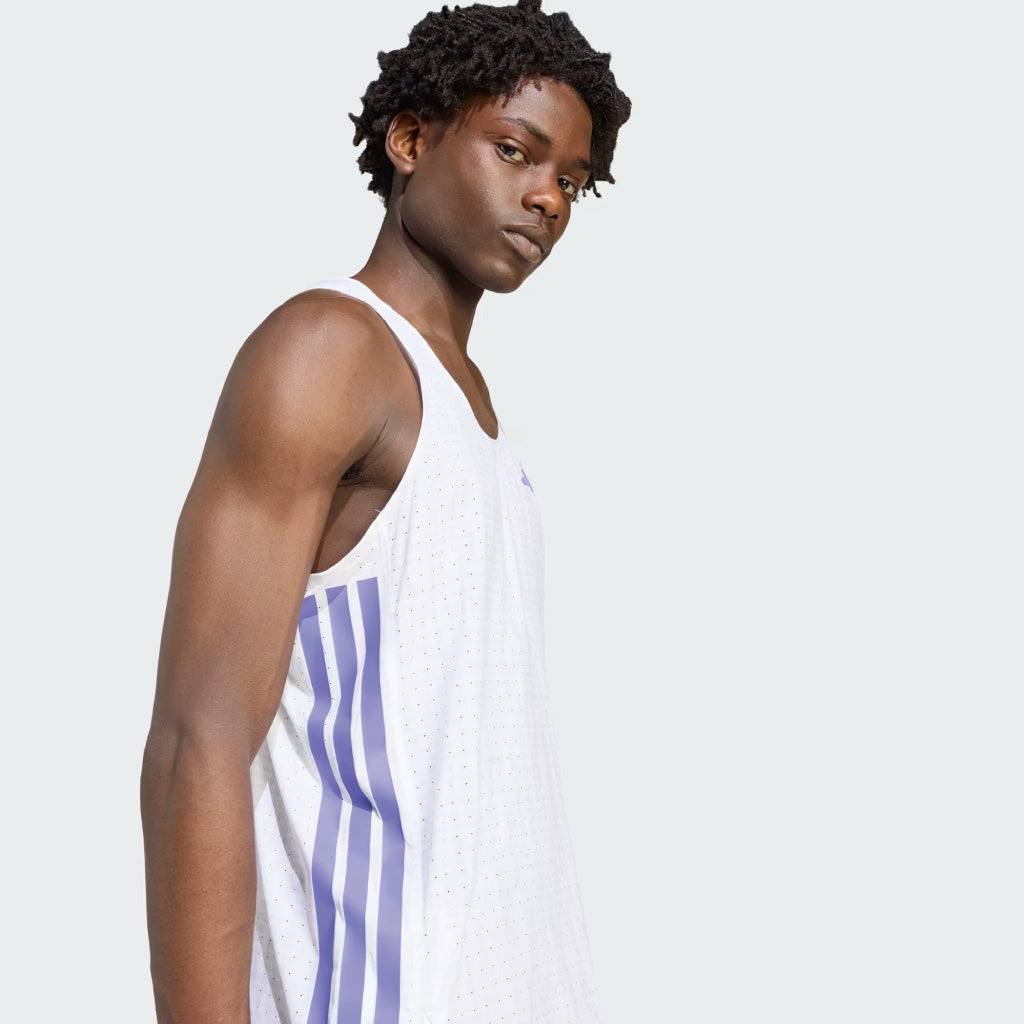 adidas ADIZERO SING - White / Solar Purple (M)