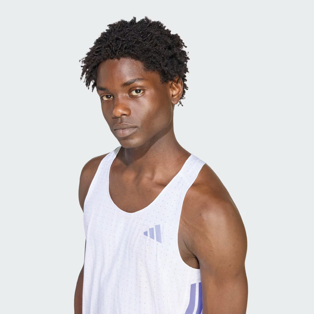 adidas ADIZERO SING - White / Solar Purple (M)