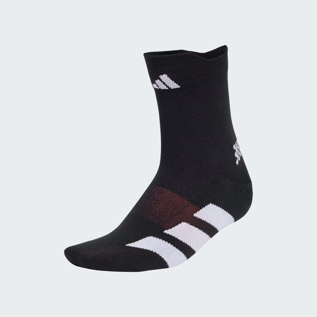 adidas RUNNING ADIZERO QUARTER SOCK - Black White