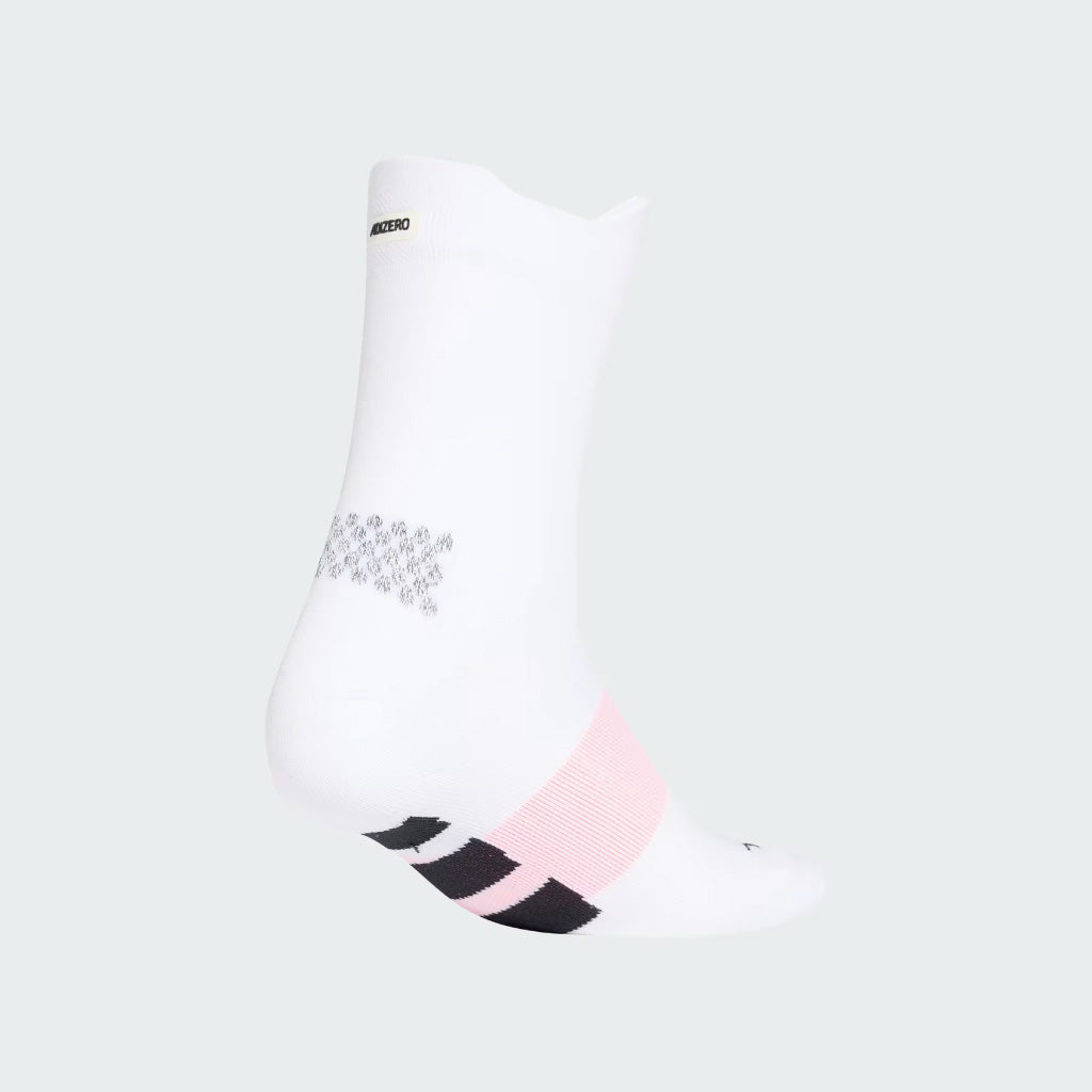 adidas RUNNING ADIZERO QUARTER SOCK - White / Black