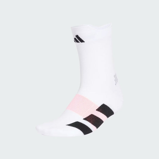 adidas RUNNING ADIZERO QUARTER SOCK - White / Black