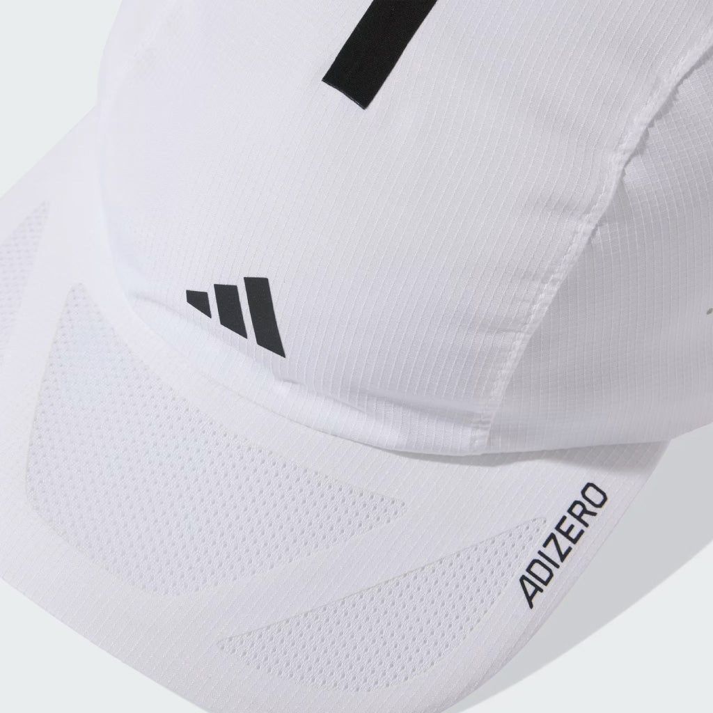 adidas RUNNINGXADIZERO CAP - White / Black