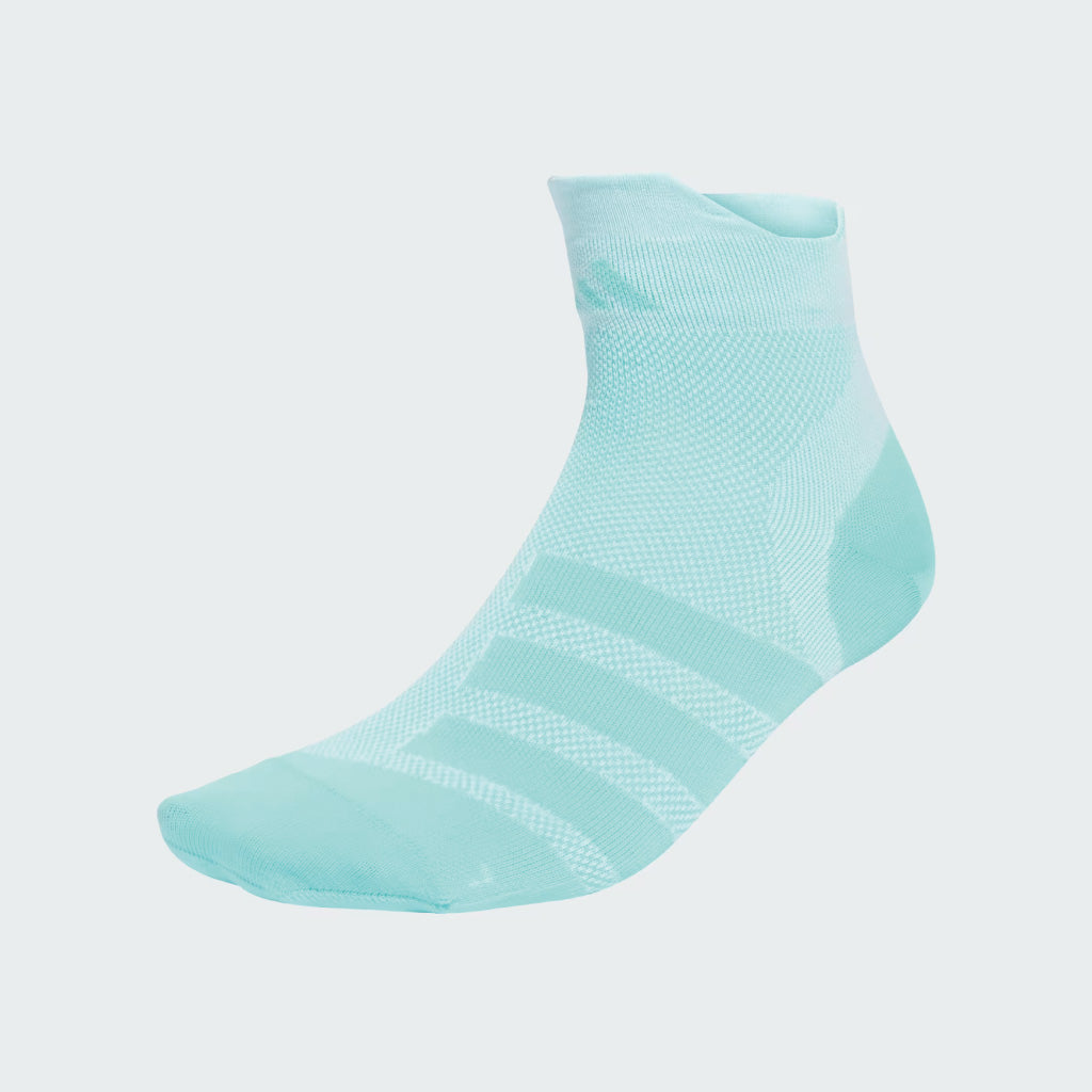 adidas RUN X ADIZERO SOCKS - White / Flash Aqua
