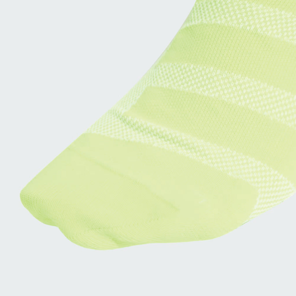 adidas RUN X ADIZERO SOCKS - White / Lucid Lemon