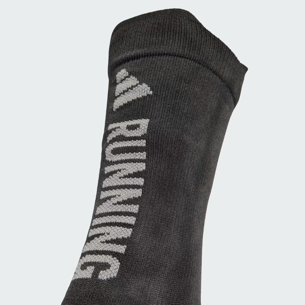 adidas RUN X GRAPHIC WASHED SOCK - Onix / Carbon
