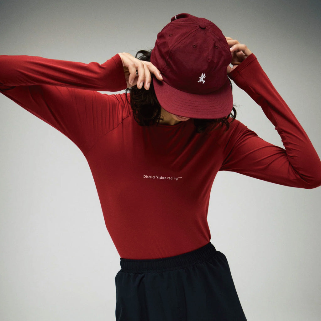District Vision 5 Panel Nylon Hat - Maroon