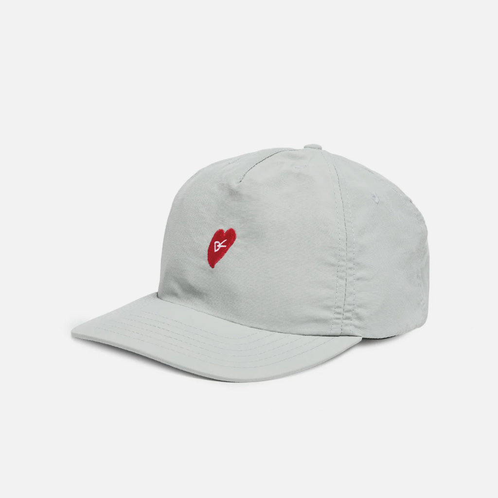 District Vision 5 Panel Nylon Hat - Run In Love Grey