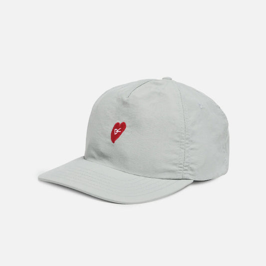 District Vision 5 Panel Nylon Hat - Run In Love Grey