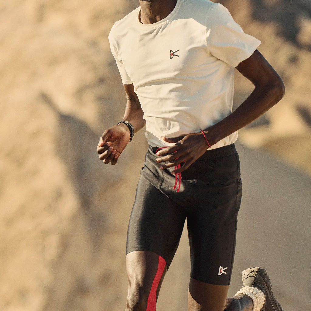 District Vision 9in Recycled Half Tights - Black (M)