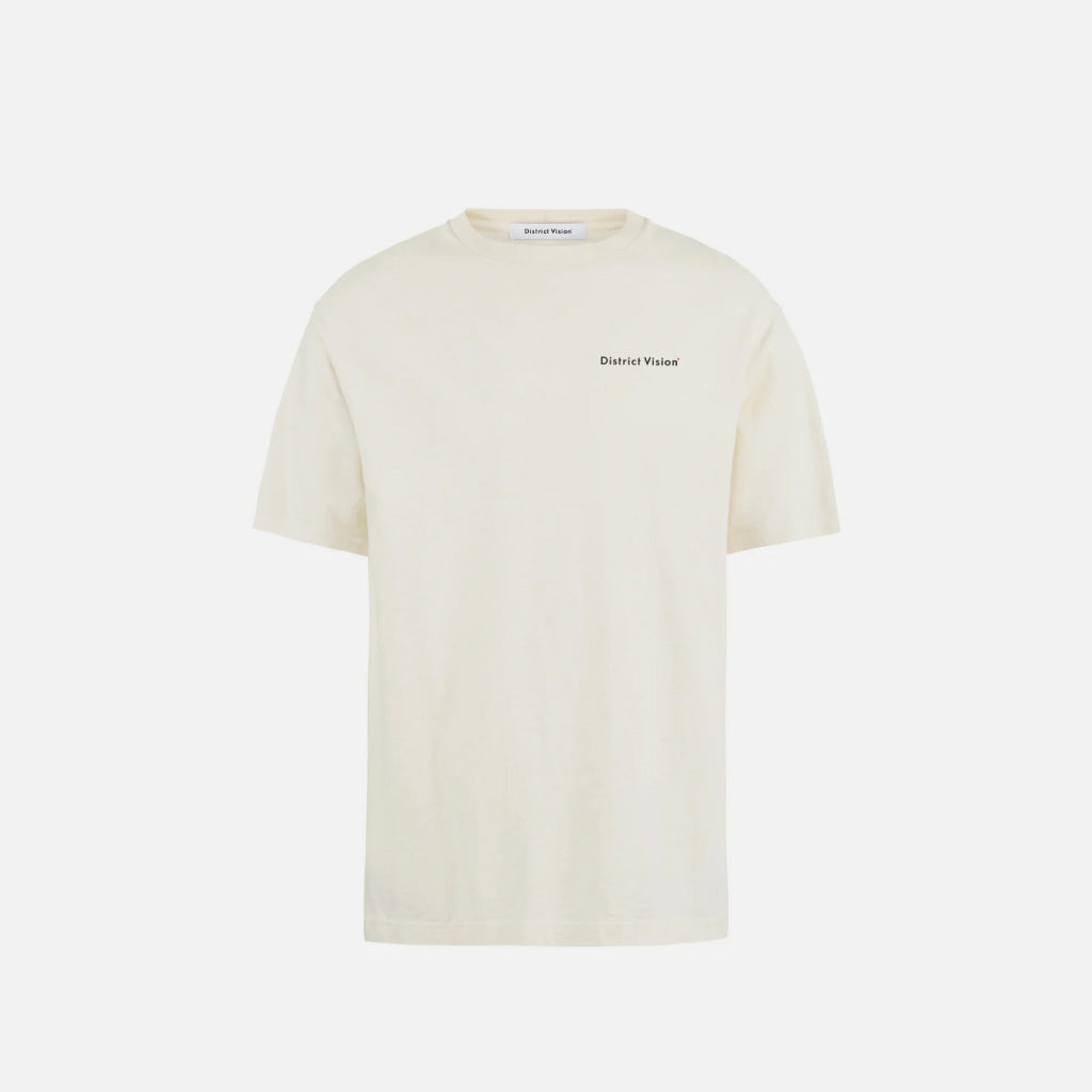 District Vision California Cotton Tee, Arrow Eye Vintage White
