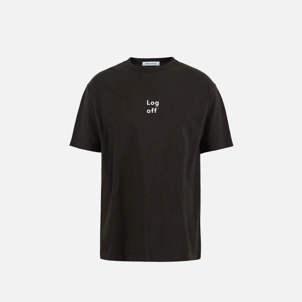 District Vision California Cotton Tee, Log Off Deep Brown