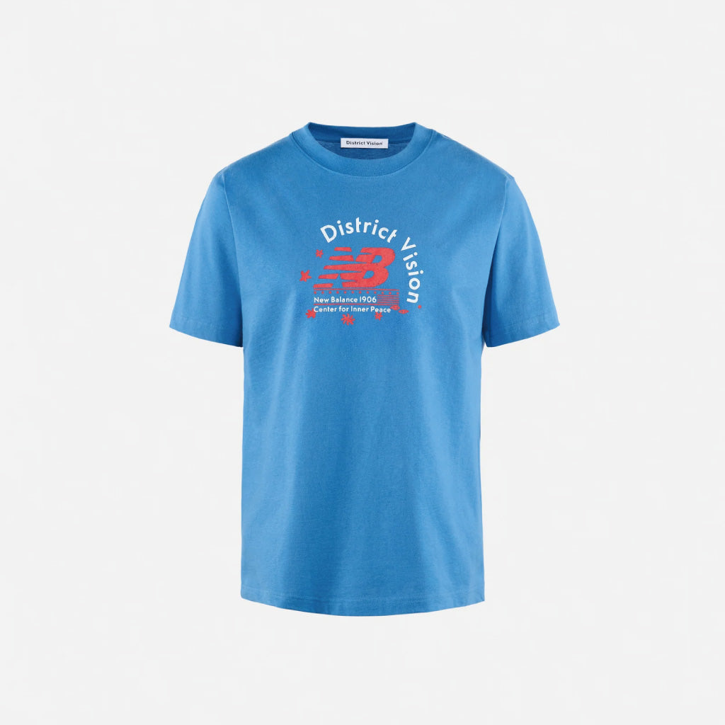 District Vision x New Balance California Cotton Tee - Vintage Navy