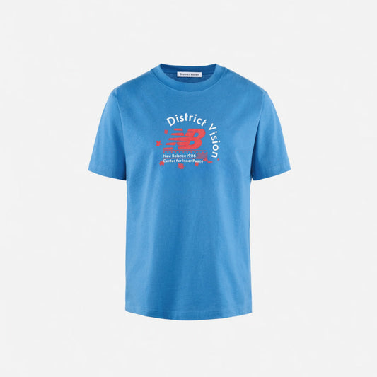 District Vision x New Balance California Cotton Tee - Vintage Navy