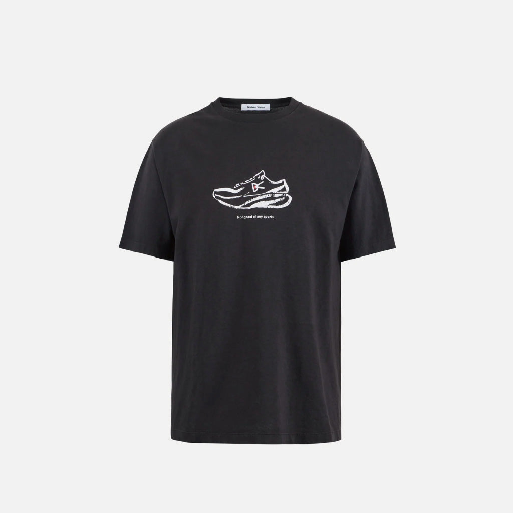 District Vision California Cotton Tee, Supershoe Vintage Black