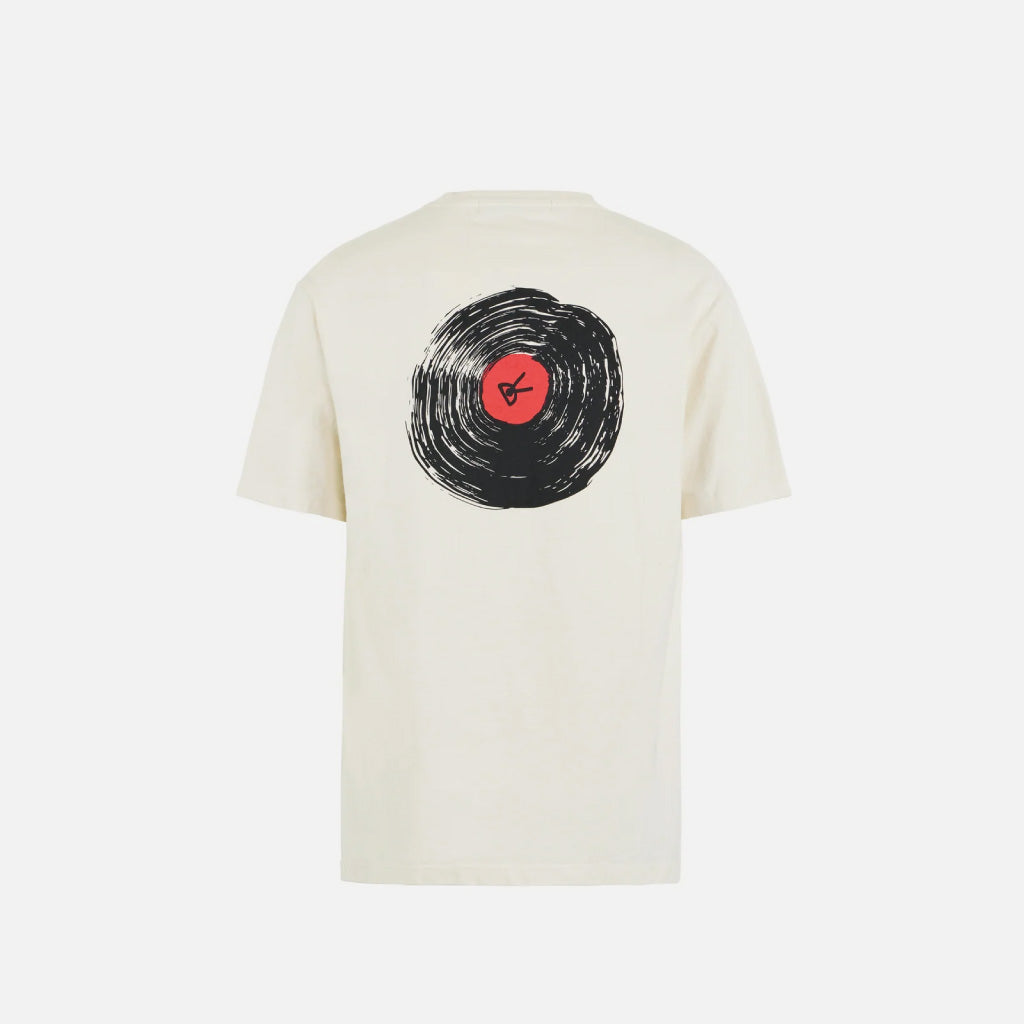 District Vision California Cotton Tee, Track Club Vintage White