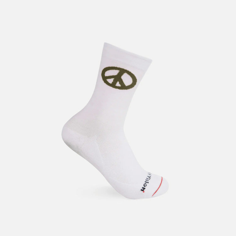 District Vision Cordura Crew Socks - White