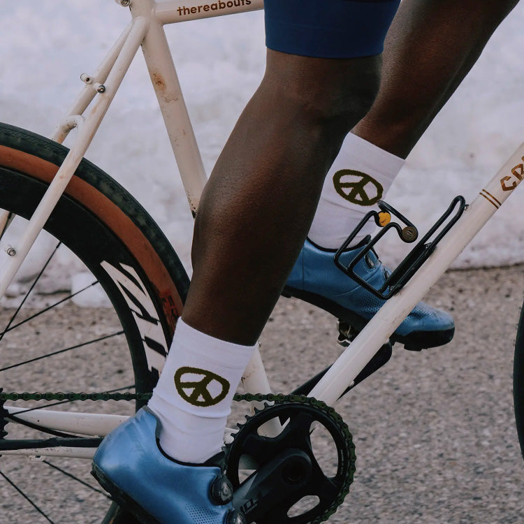 District Vision Cordura Crew Socks - White