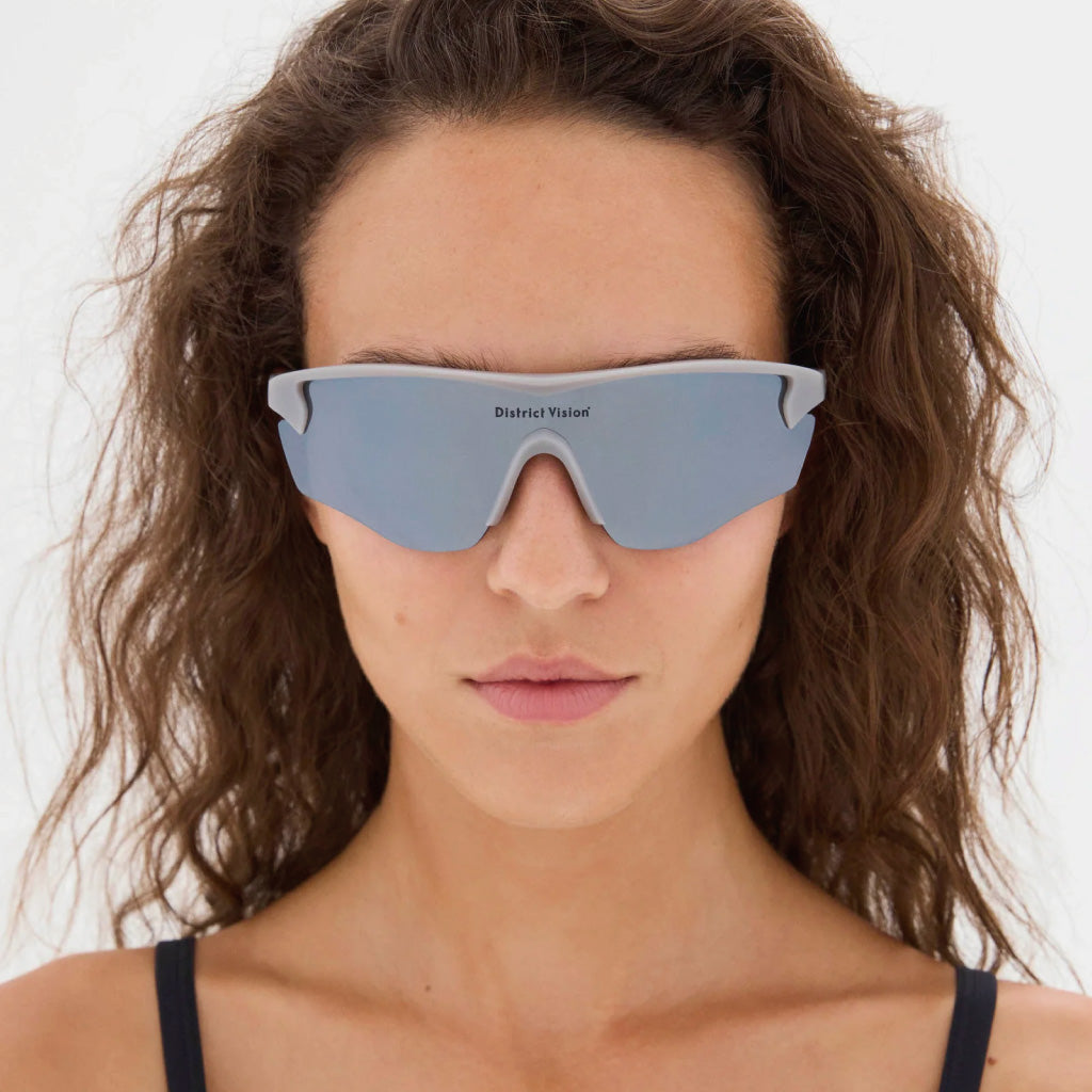 District Vision Junya Racer Flint D+ Blue Silver Flash Mirror