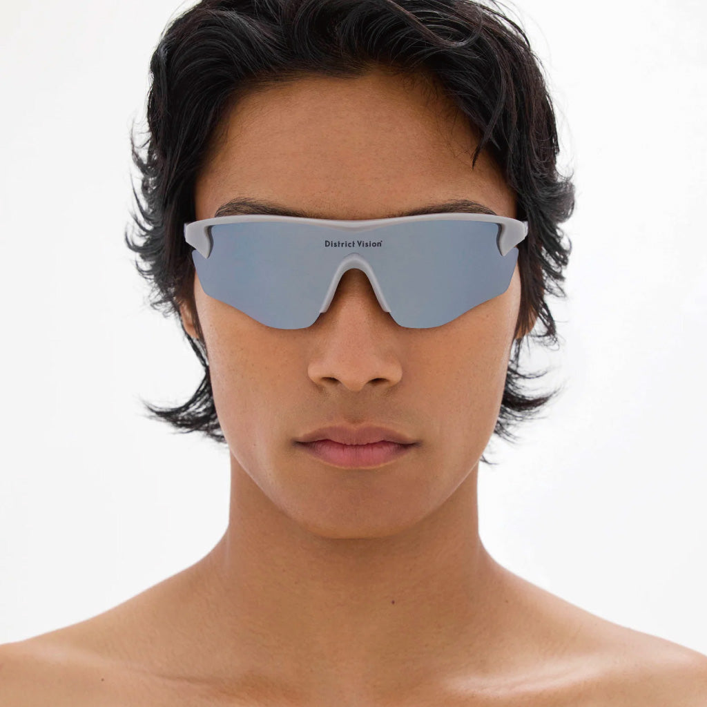 District Vision Junya Racer Flint D+ Blue Silver Flash Mirror