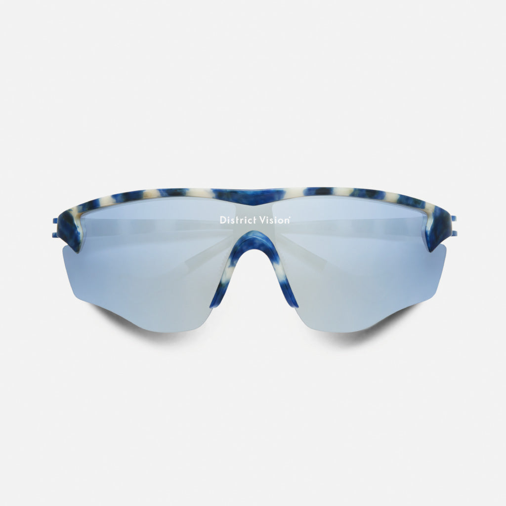 District Vision Junya Racer Mosaic D+ Silver Flash Mirror