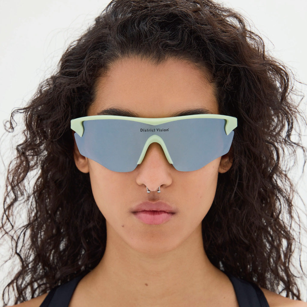 District Vision Junya Racer Pistachio D+ Silver Flash Mirror