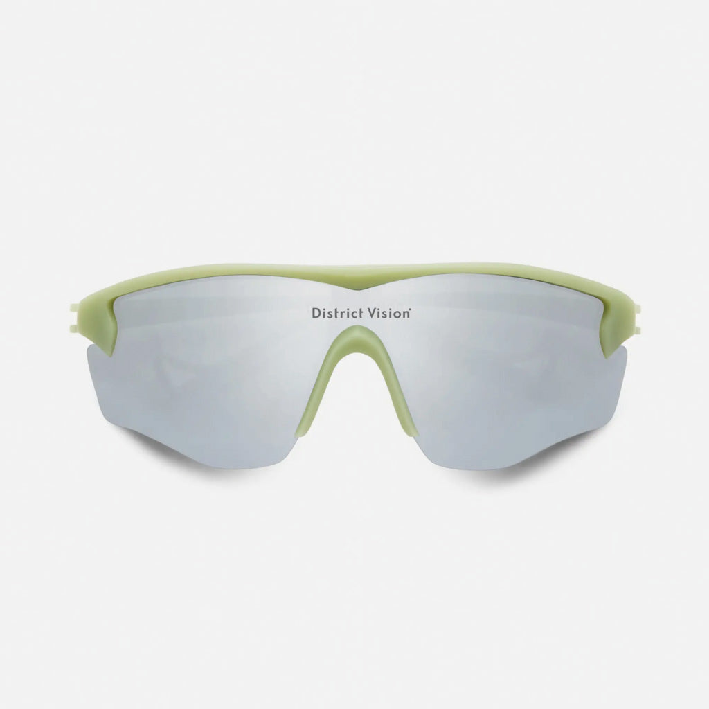 District Vision Junya Racer Pistachio D+ Silver Flash Mirror