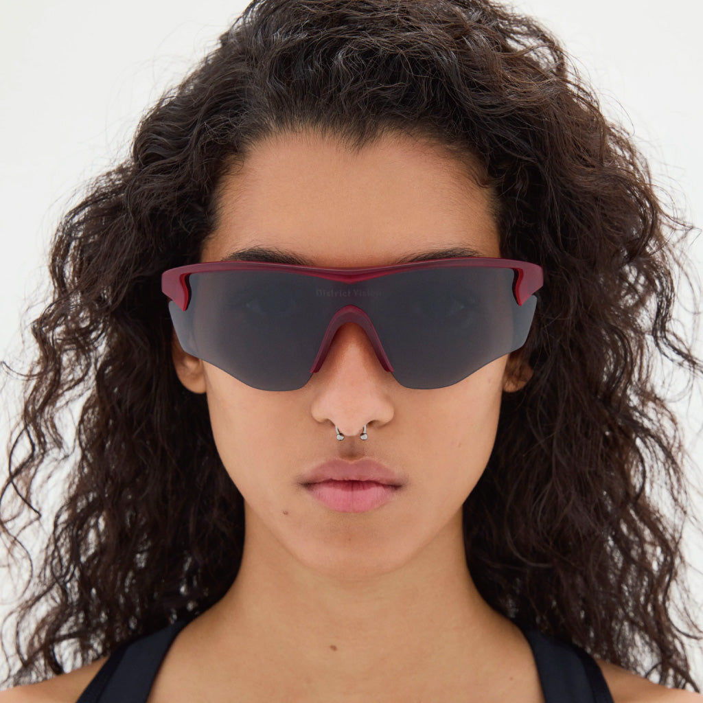 District Vision Junya Racer Ruby D+ Onyx Mirror