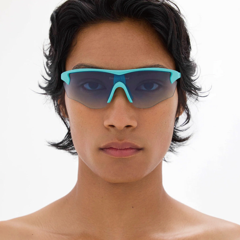 District Vision Junya Racer Turquoise D+ Gray Gradient